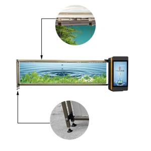 Insulation Class F Automatic Remote Control Flap Barrier Gate With Light