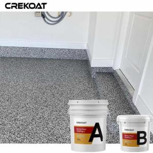 Flake Broadcast System Epoxy Resin Floor Coating Standard Solid Colors Topcoat