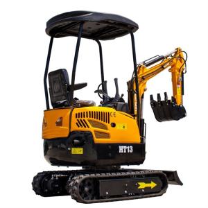 180mm Track Width HT13 Hightop Mini Excavator 795mm Tail Turning Radius