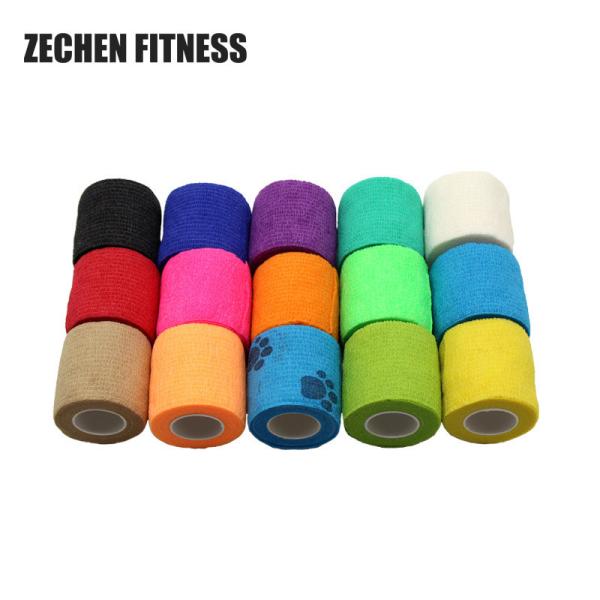 Quality Orange Black Elastic Adhesive Bandage Wrap Self Sticking Medical Tape wholesale