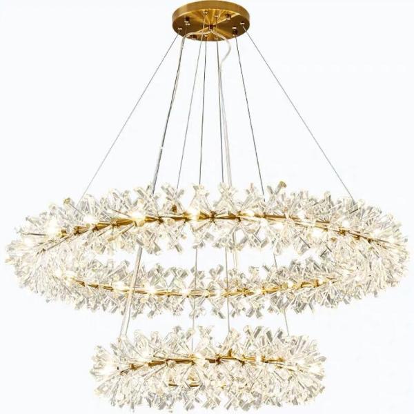 Quality Modern Diameter 80cm Height 30cm Round Hanging Crystal Chandelier wholesale