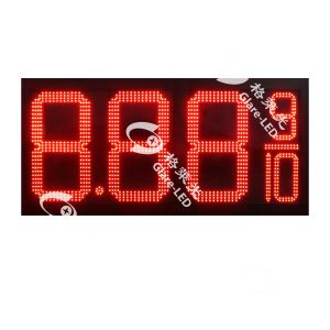 Cheap High Brightness 5000-8000cd/m2 LED Gas Price Sign with 8&quot;-32&quot; Digit Height and 110/220VAC Power Input for sale