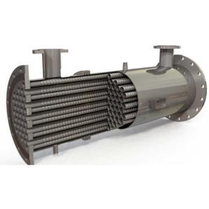 SS316L Chiller Shell And Tube Evaporator Heat Exchanger 5T/H