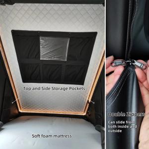 Customized Logo Grey Triangle Rooftop Tent With Aluminum Shell