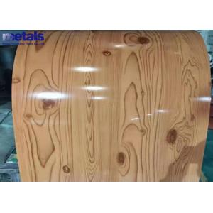 China Prepainted Galvalume PPGI Steel Coils Wood Grain Pattern 1.0mmx914mm on sale