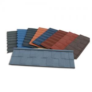 Cheap Colorful Weather Rustproof Shingle Tile Roofing Materials Aluzinc Stone Coated Metal Roofing Tiles for sale