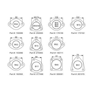 Ellipse Type 78mm Bore Aftermarket Car Gasket Tinplat Sandwich Composite Board