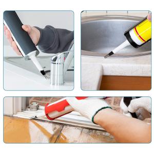 K-018 Caulking Finishing Tool 24 PCS Caulk Nozzle Applicator Stainless Steel