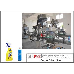 Electric Liquid Bottle Filling Line Large Filling Volume For Foaming Detergent