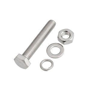 Stainless Steel A2 A4 DIN931 Partial Half Thread Hex Bolt And Nut And Washer