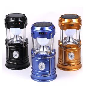 6 LED Solar Camping Light ,with Rechargeable Battery .