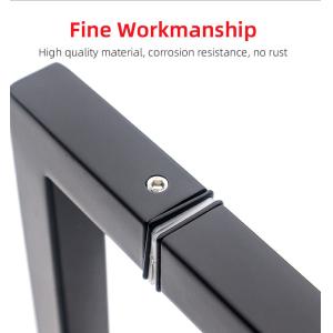 Modern 8 Inches 200mm H Shower Door Handle for Glass Door in SS304 Polish Finish