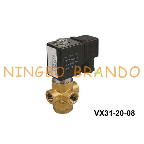 Quality 1/4 1/8 Inch 3 Way Quick Exhaust Brass Solenoid Valve VX31 VX32 VX33 VMI 230V 110V 24V wholesale