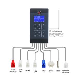 Full Mirror Finish Steam Bath Equipment ABS Material Time / Temperature Digital