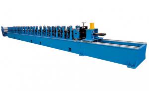 Cheap 11Kw Main Motor Power GCr15 Roller Door Frame Roll Forming Machine Single Chain Drive for sale