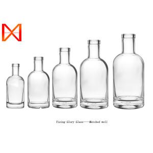 500ml Empty Glass Wine Bottles Round Flint With Ploymer Cork Cap