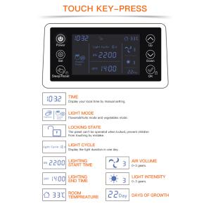Timer Function Enabled Intelligent Hydroponic Planter in White Powered by