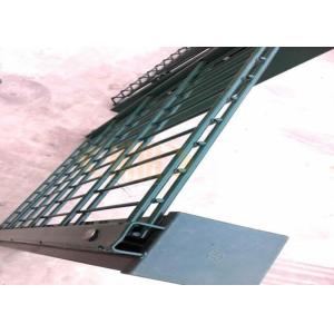 Hot Dipped Galvanized 656 Double Weft Welded Mesh Panel With Rectangular Post