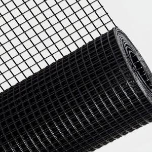 Black Poly 304 Stainless Steel Welded Wire Mesh For Wall Cladding / Ceiling