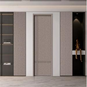 Fire Retardant WPC Door with Customized Handle Position and Door Frame for