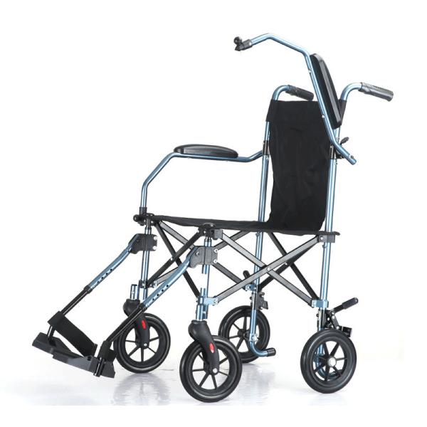 Quality Elderly / Disabled Lightweight Folding Wheelchair 8.8kg With Breathable Cushion wholesale