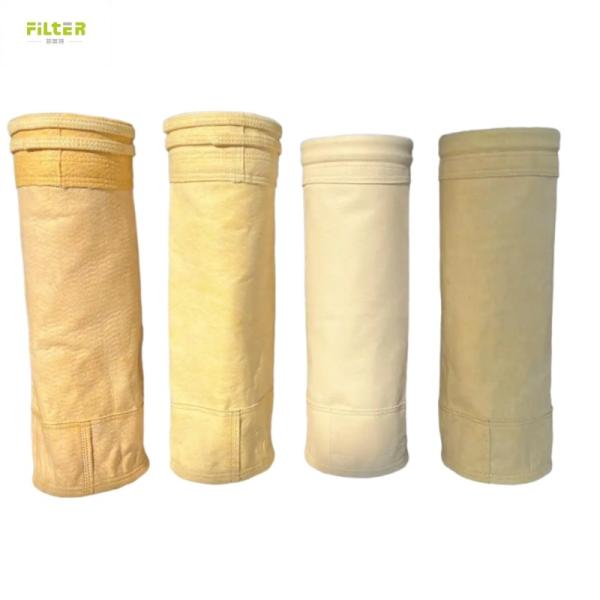 Quality High temperature filter bag Nomex Aramid PTFE PPS non-woven filter for Dust Collector wholesale