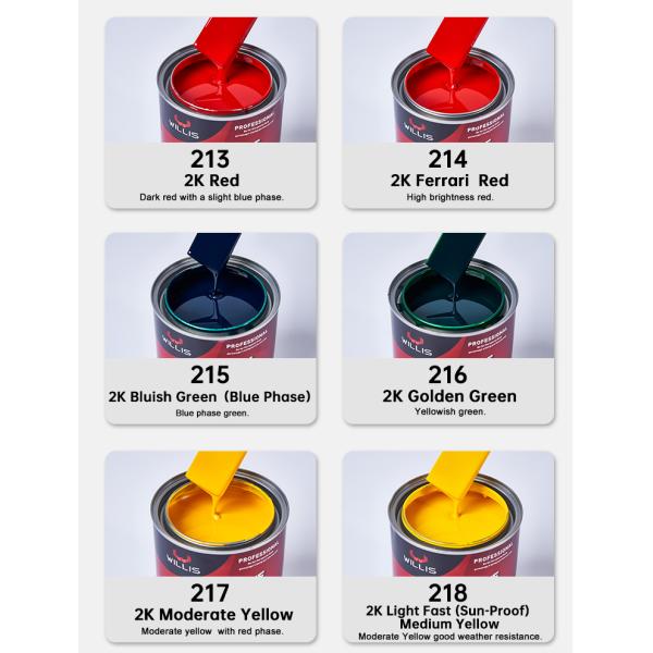 High Quality 2K Acrylic Car Paint Reddlish Blue Automotive Metallic Color Good Price Spray Paint Supply Car Repair Coating