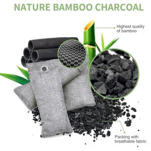 OEM 12 Pack Bamboo Air Purifying Bag Activated Charcoal Bags Odor Absorber 6x50g