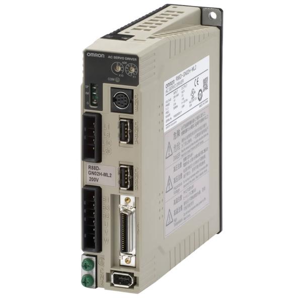 Quality G-Series Servo Drive 1 phase 200 VAC MECHATROLINK II Integrated 100W Omron R88D-GN01H-ML2 wholesale
