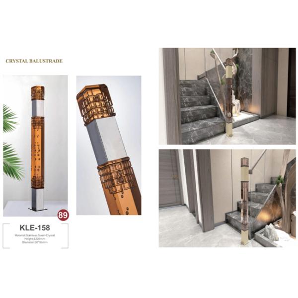 High Grade Indoor Acrylic Stair Railing Plastic Stair Handrail Crystal Glass Stair Pillar Clear Acrylic Baluster