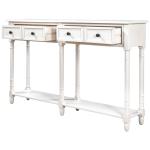 42lbs console Home Office Computer Table With Two Storage Drawers And Bottom