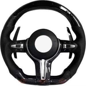 B-M-W 1 2 3 4 5 6 7 Series X1, X2, X3, X4, X5, X6 LED carbon fiber Steering