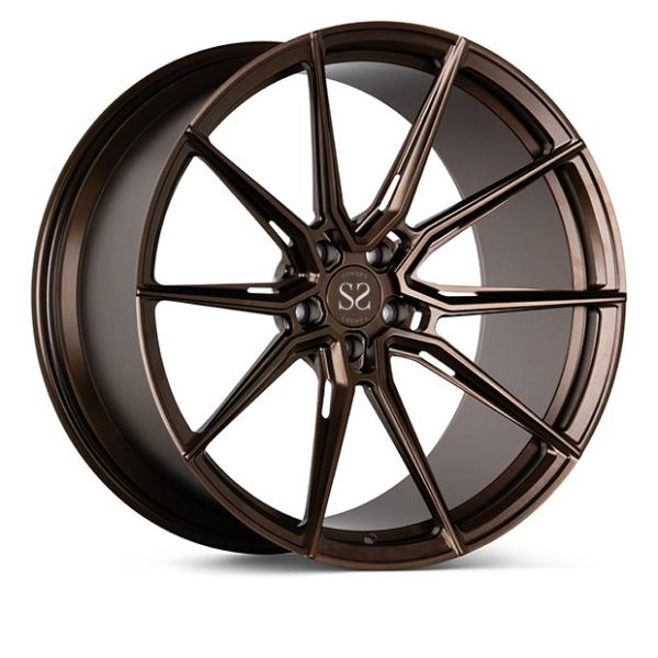 Quality Monoblock 1 Piece Vossen Design Forged Rims 24inch Gloss Black For Luxury Car Wheels wholesale
