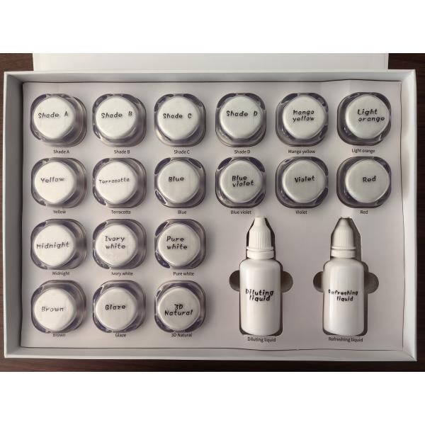 3 :1 Glaze-Blue Ratio Dental Aesthetic Paste with Diluting Liquid Class II and CE Certified