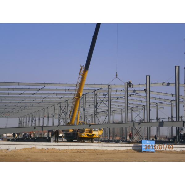 Light Gauge Steel Framing Prefabricated Hall Building / Factory / Shed Steel Structure Drawing