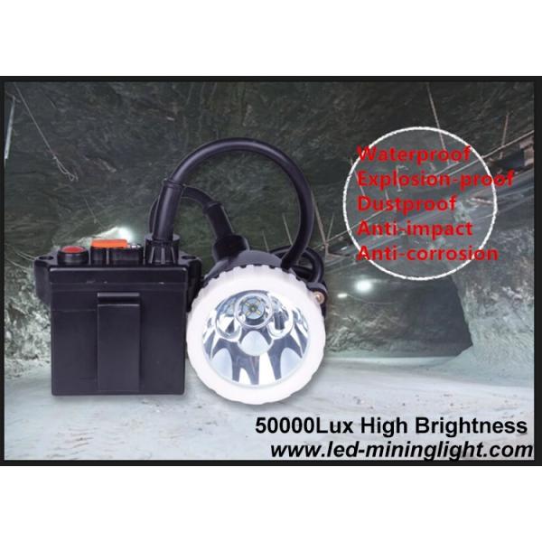 Portable11.Ah 50000LUX LED Mining Cap Lamp Rechargeable For Hunting