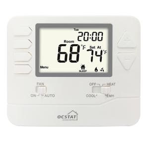 Cheap 24VAC Non Programmable Heat Pump Thermostat ±1°C Temp Meas Accuracy Precise Temperature Control for sale