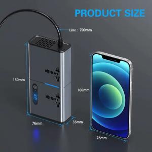 200W Car Power Inverter Dc 12V 24V To 110V 220V Ac Car Char Power Inverter With