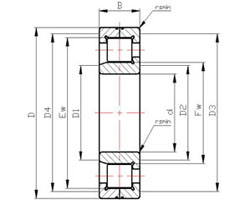 OEM SL LSL1923 Series Small Full Complement Cylindrical Roller Bearings