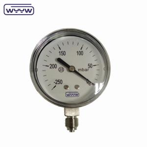 2.5% Pressure Accuracy Capsule Pressure Gauge With Stainless Steel Case And