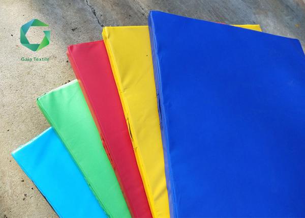 Foldable Polyester Tarpaan PVC Gym Mat Vinyl Synthetic Leather 300N Tear Strength
