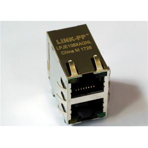 615016245421 Stacked RJ45 2x1 Port LPJE106XAGNL TAB UP AND TAB DOWN