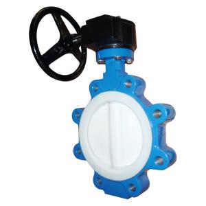 PTFE Disc Seat Cast Iron Butterfly Valves Wafer Lug Butterfly Valve