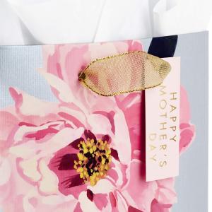 Custom Logo Flower Plated Folding Card Paper Tote Bag Made from Recycled