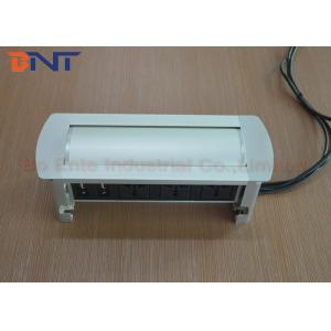 Desk Mounted Manual Rotating Power Socket Outlets with 3 * Power + 2 * USB Data