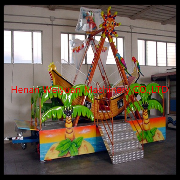 NEW outdoor playground pirate ship with trailer amusement ride