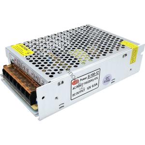Light Box LED Power Supply Transformer 12V 100W 8.5A Aluminium Constant Voltage