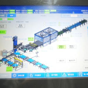 Customized Double-Lane Case Palletizer with Paper Separators for Bottled Water