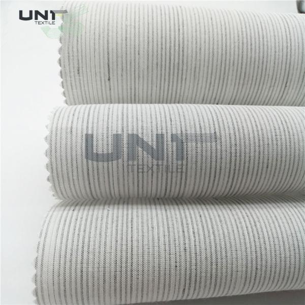 Quality Smooth Canvas Interlining For Tailoring Materials / Men Suits Fusible Interlining Fabric wholesale