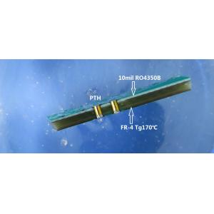 Cheap Hybrid PCB Board Bulit On Rogers 10mil RO4350B and FR-4 With Immersion Gold for sale